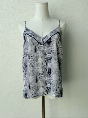 Dark & light Gray Print Cami Top - Women's Small, like new